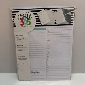 The Happy Planner Create 365 Daily Planning Fill Paper 40 Sheets Pre-Punched NEW